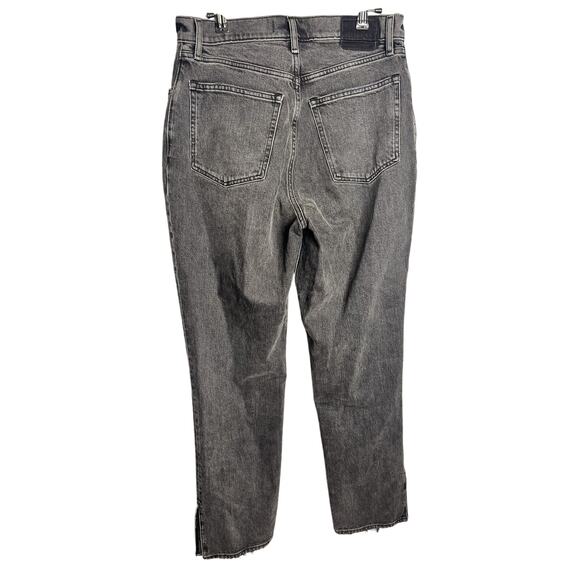 Abercrombie & Fitch Ultra High Rise 90s Straight Jean Size 30 Washed Black Vent - Picture 11 of 12